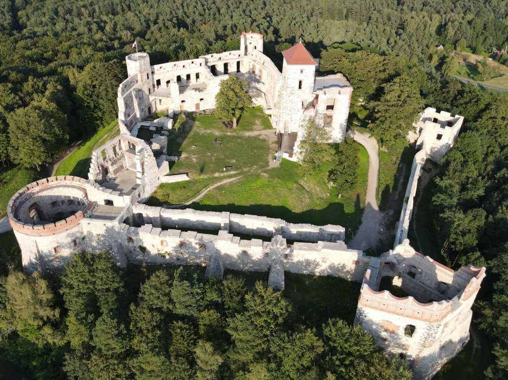 zdjęcie przedstawia zamek Tenczyn