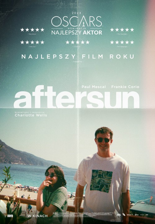 grafika przedstawia plakat filmowy "Aftersun" - źródło https://www.filmweb.pl/film/Aftersun-2022-10013300/posters
