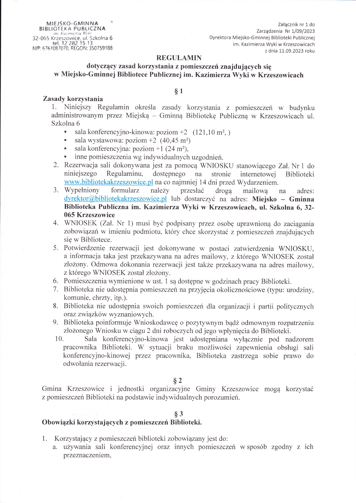 Regulamin zasad korzystania z pomieszczań_page-0001