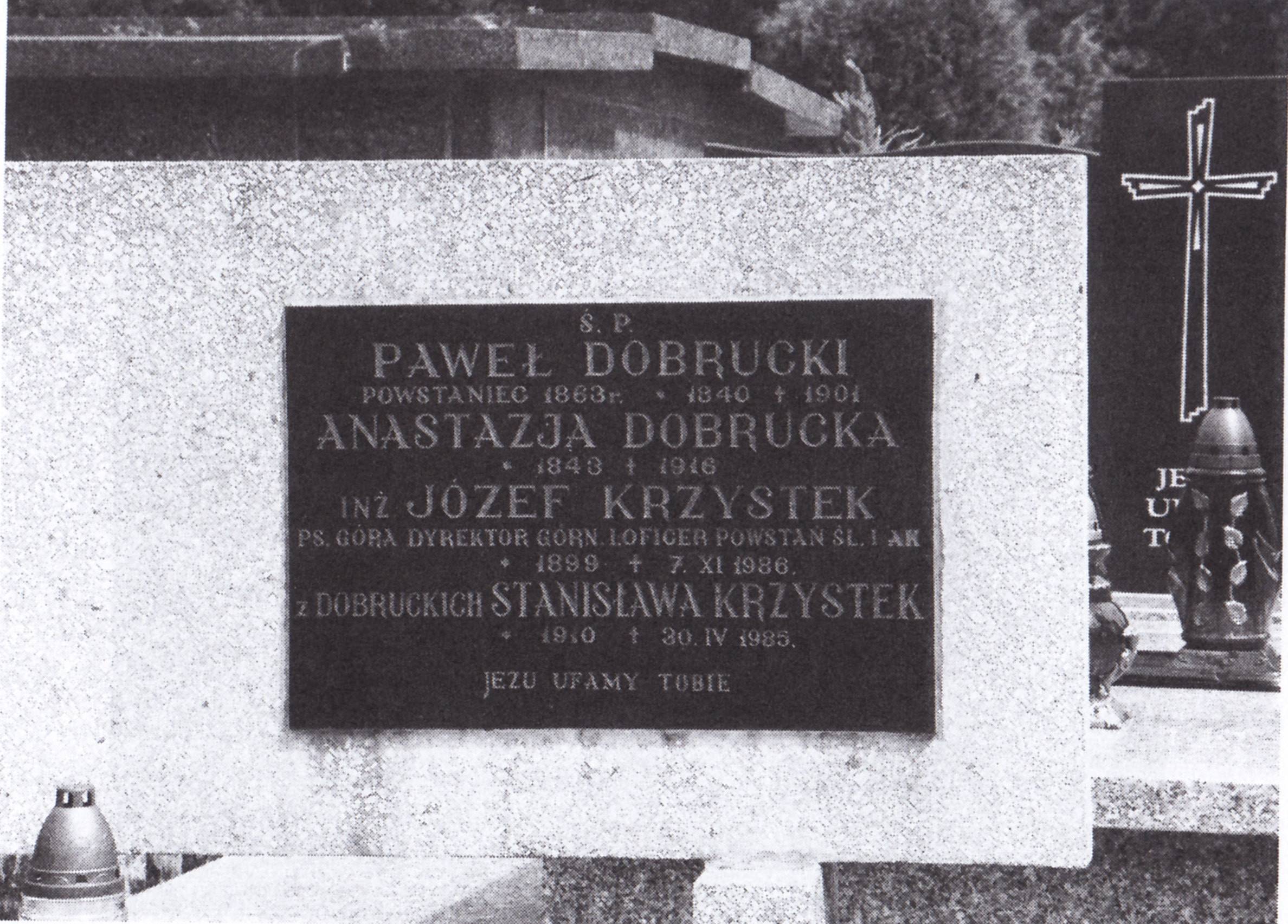 Stela grobu Pawła Dobruckiego. Fot. Dorota Strojnowska
