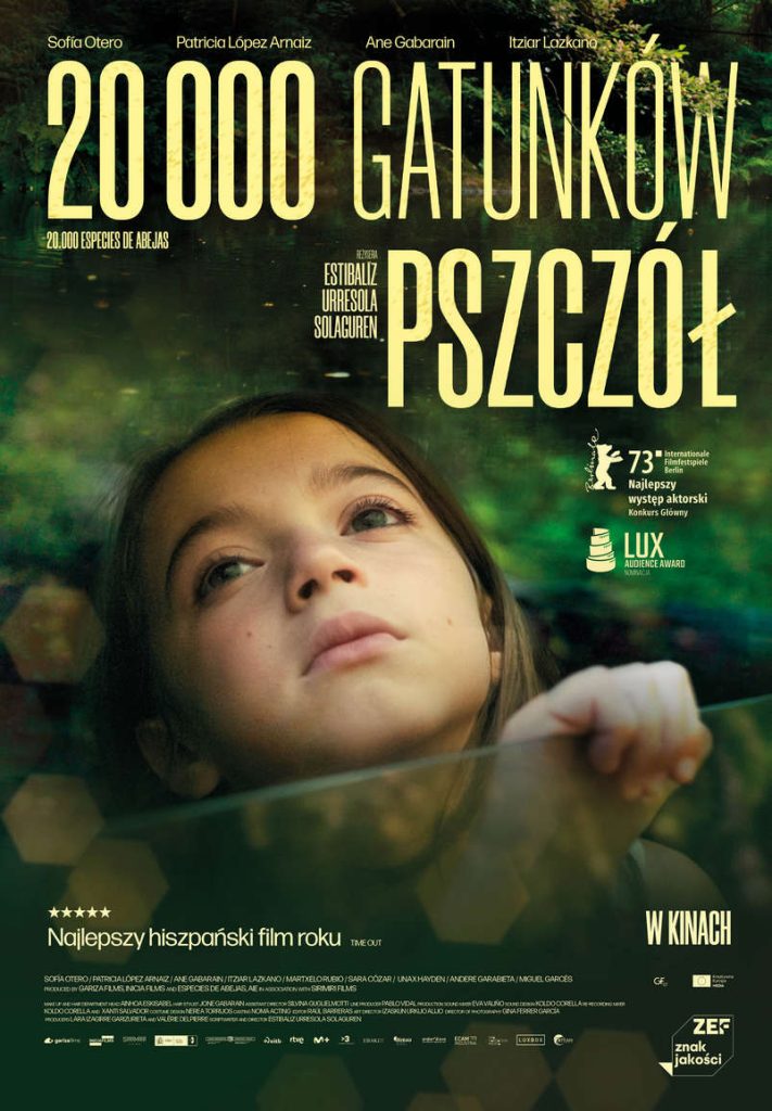 grafika przedstawia plakat filmu „20000 gatunków pszczół”