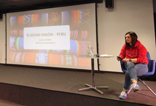 4 Katarzyna Gmyrek podczas prelekcji o Peru