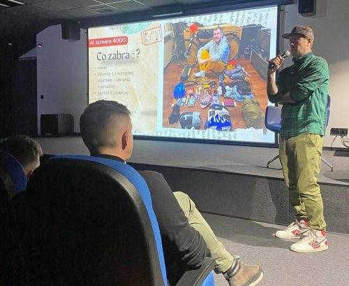 4 spotkanie z Kamilem Knapczykiem Półwysep Arabski rowerem